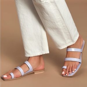 Dolce Vita Isala square toe sandals in light blue